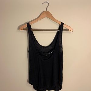 Black tank top. XS